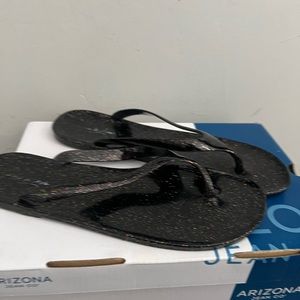 sandals from dillards black rubber